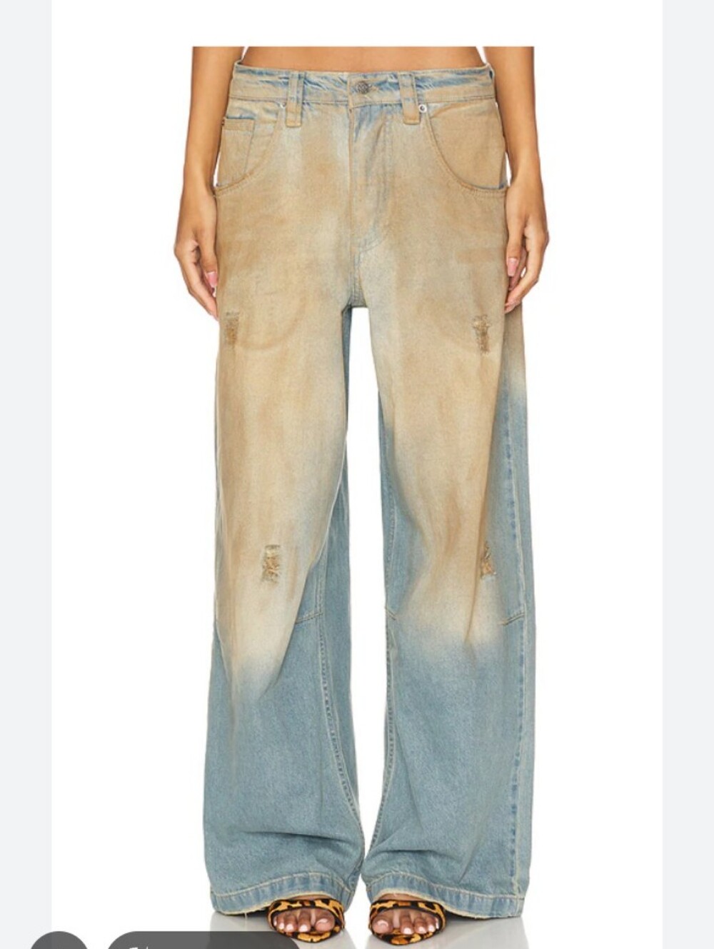 Jaded London The Colossus Wide Leg In Color Muck